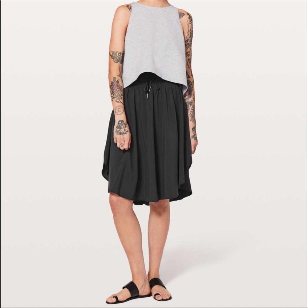 New Lululemon “The Everyday Skirt” Black Size 10